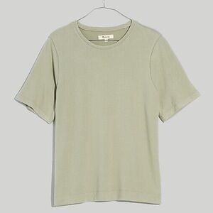 Madewell sage green dreamiest knit shirt, small